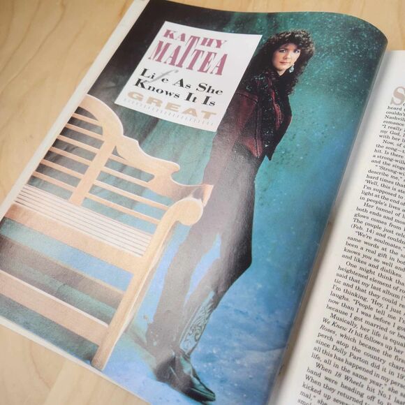 Vintage Music City News Magazine April 1989 Kathy Mattea Cover Country Music - Picture 4 of 5